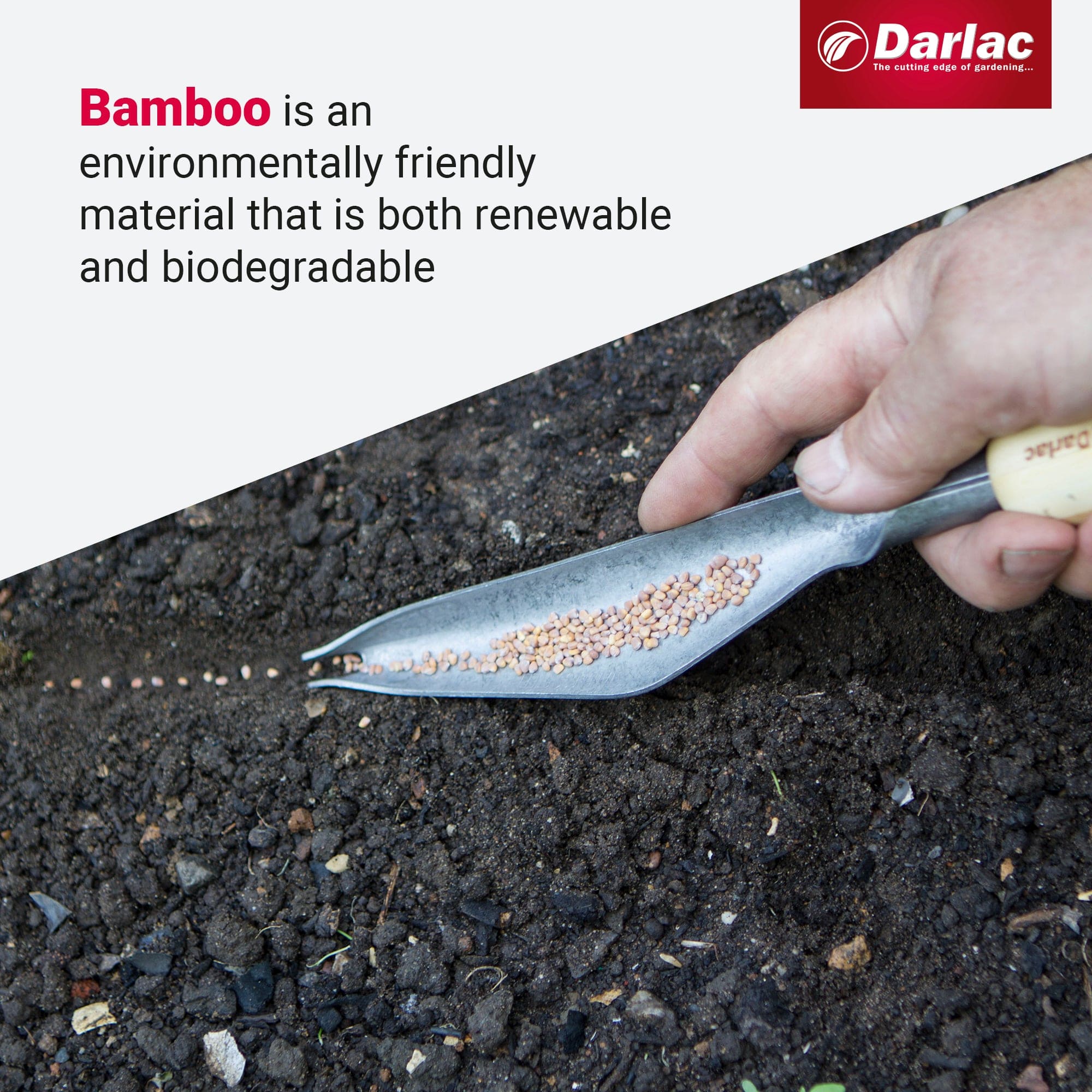 Darlac Bamboo Weeding & Seeding Trowel - Image 4