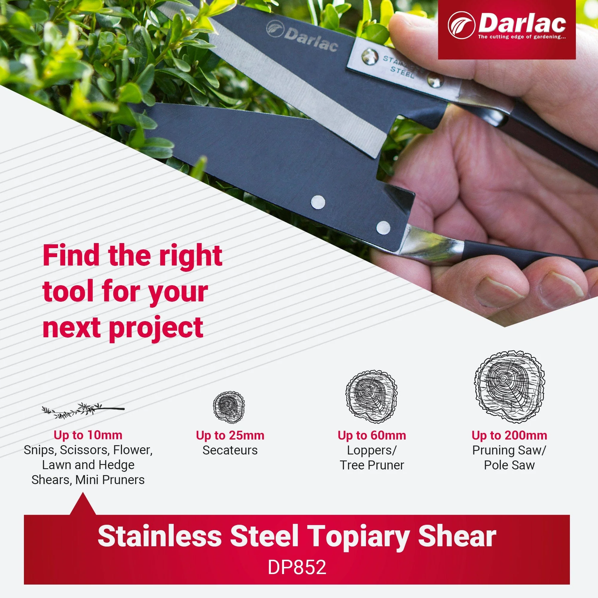 Darlac Stainless Steel Topiary Shear - Image 6