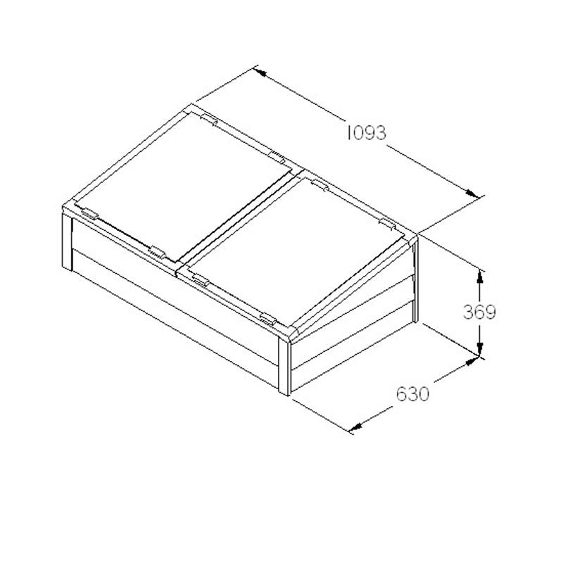 Large Overlap Garden Cold Frame - Image 2
