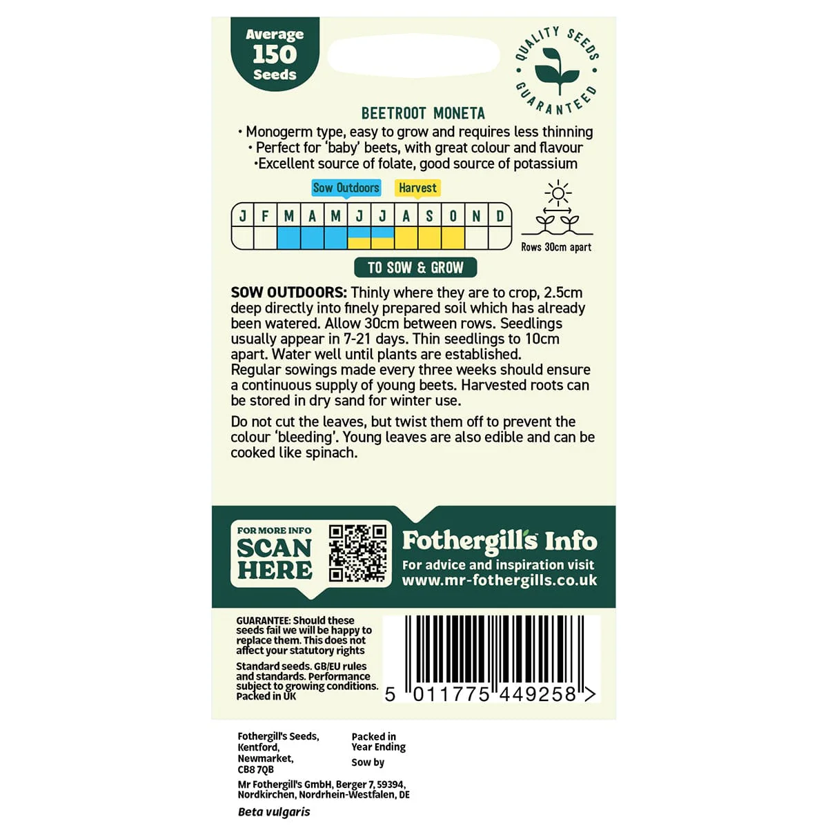 Oh Sow Simple - Beetroot Seeds - Image 2