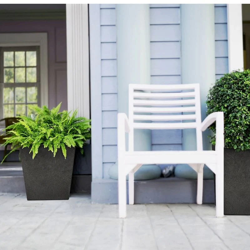 Sonata Recycled and Unbreakable Plant Pot 33cm Slate - Image 2